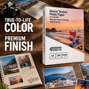 Papier photo A4 brillant, papier photo <span class=keywords><strong>Fujifilm</strong></span> De100, imprimable par jet d'encre, texture brillante, OEM personnalisé, papier photo Epsen D700 - Product Image 1