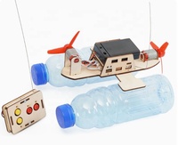 Jouets à assembler : Modèle de turbine éolienne, Bateau télécommandé en bois, Bateau télécommandé électrique RC, Jouets éducatifs scientifiques DIY, Cadeau, Modèle créatif