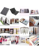 Échantillon de couleurs en bois personnalisé pour usage industriel, carte de couleurs pour tapis, placage de bois, papier, carton, impression, livret, reliure, échantillon