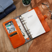 Agenda quotidien personnalisé A6, carnet à feuilles mobiles, personnalisable, multifonctionnel, simple, logo personnalisé, journal en cuir pour étudiants