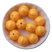 Nouveau 16mm Coloré Rond Lâche Mélange Acrylique Paillettes Pastèque Perles Brillantes pour Chunky Collier Bracelet Bijoux