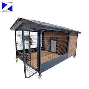 <span class=keywords><strong>Casa</strong></span> Moderna de Madera para Perros, Plegable e Impermeable, para Mascotas Familiares, con Características para el Entrenamiento de Orinal y la Adiestramiento Canino, Apta para Todas las Estaciones - Product Image 4