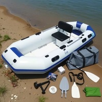 Vente directe d'usine Kayak gonflable épaissi résistant à l'usure PVC bateau de leurre professionnel pour l'activité de plein air à la dérive