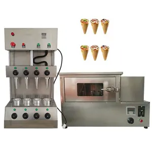 110V/220V Commercial Sweet Pizza Cone Making Machine Cooperate with Pizza Cone Oven Display Case Stainless Steel