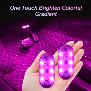 Lampe de lecture LED sans fil à capteur tactile pour voiture, multicolore, rechargeable par USB, mini lampe de toit intérieure, accessoire - Product Image 1
