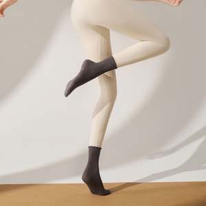 Yoga Socks for Women Anti-slip Pilates Socks Ballet Style Cotton Mid-to-high Calf Suitable for Sports and Fitness - Product Image 5