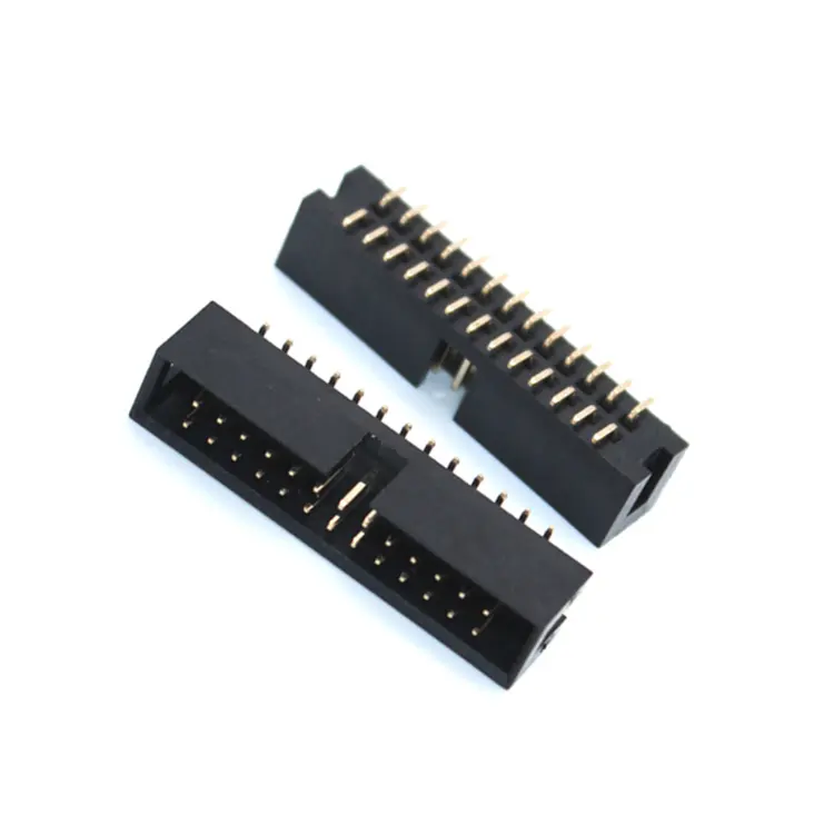 Female header pin Connectors Pitch2.54mm SMT with Board Spacer, Dual Row and OEM Solder Tin Gold Plating
