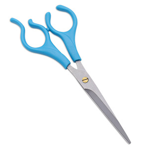 Hair Scissors Stainless Steel Blunt Tip Short Handle For Home Use Children Hair Cutting Beard Trimming - Product Image 2