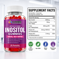 Lancement de la marque de bien-être en ligne aux États-Unis et en Europe pour les vendeurs e-commerce : Complément alimentaire OEM sous marque privée – Gummies Myo & D-Chiro Inositol