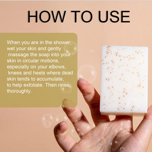 Jabón artesanal orgánico exfoliante e hidratante para el acné, que equilibra el tono de la piel y con efecto iluminador. - Product Image 5