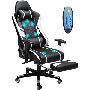 <span class=keywords><strong>Chaise</strong></span> d'ordinateur confort dossier haut <span class=keywords><strong>pas</strong></span> <span class=keywords><strong>cher</strong></span> bureau en cuir PU ordinateur Silla <span class=keywords><strong>Gamer</strong></span> Massage course <span class=keywords><strong>chaise</strong></span> de jeu avec repose-pieds - Product Image 5