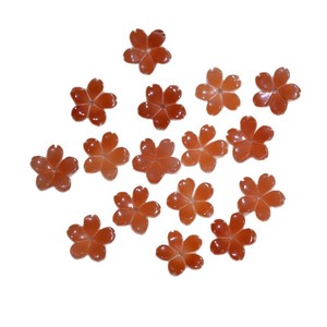 Fiori di Giglio Arancioni Intagliati a Mano in Madreperla per Gioielli, Accessori per Bigiotteria - Product Image 5