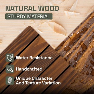 <span class=keywords><strong>BAOBAB</strong></span> WORKSHOP Estantes flotantes de madera Juego de 2-Estante rústico 24 pulgadas-Estante flotante para taller <span class=keywords><strong>BAOBAB</strong></span> montado en la pared - Product Image 3