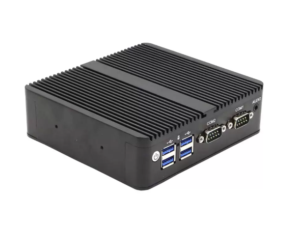 Fanless Mini Industrial PC, Quad-Core J4125 / J1900, Supports USB 3.0 (5Gbps) & RS485