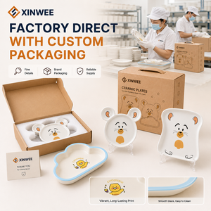 Assiette en céramique <span class=keywords><strong>moderne</strong></span> en forme <span class=keywords><strong>de</strong></span> nuage et <span class=keywords><strong>de</strong></span> toast, vente en gros directe d'usine, logo personnalisé, plateau d'alimentation pour enfants, service <span class=keywords><strong>de</strong></span> vaisselle en porcelaine - Product Image 3