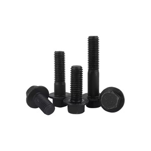 Gb5789 Hex Flange Bolts M5 M8 M10 M12 M14 M16 10.9 Grade Alloy Steel Black Oxide Fully Threaded Standard Use - Product Image 1