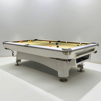 Meilleur prix, table de billard américaine en bois massif de 8 pieds et 9 pieds, table de snooker et de billard professionnelle à vendre