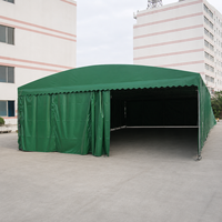 Tenda a baldacchino retrattile in PVC resistente, singola, impermeabile, mobile, per esterni, a spinta e trazione, quattro stagioni, 10x15M, per campo da basket