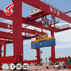 رافعة جسرية مثبتة على سكة الميناء رصيف الميناء لرفع حاوية 40 قدمًا مع موزع zmc - Product Image 6