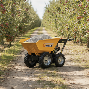 Livraison Gratuite Promotion Chariot Manuel Mini Basculant Économique EPA CE EUR5 Chariot à Roues Anti-Rouille pour Jardin et Fruits Mini-Dumper - Product Image 1