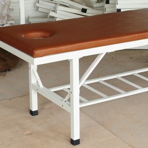 Table de massage bleue avec cadre métallique, éponge de densité moyenne, durable, pour salon de beauté, thérapie, acupuncture, usage médical - Product Image 4