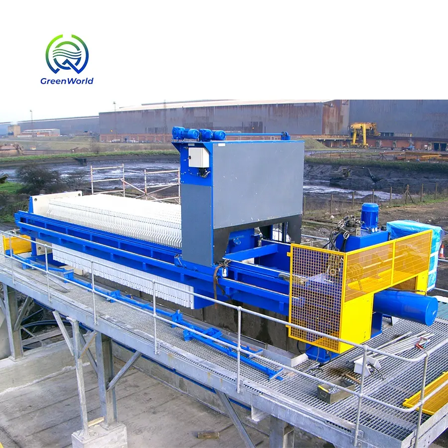 Máquina deshidratadora de lodos Biosolid, deshidratador de lodos, Marco automático, prensa de filtro Industrial, equipo de deshidratación de aguas residuales