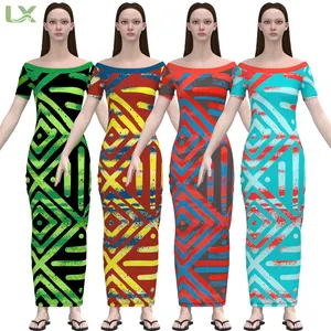 Lexiu robes tropicales hawaïennes personnalisées de haute qualité sur l'île du Pacifique vêtements samoa design polynésien