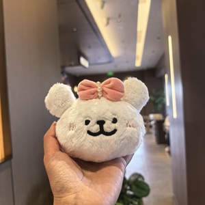 HECION Monedero de Peluche con Diseño de Perro de Dibujos Animados, Llavero Adorable de Peluche de Perro para Decoración de Mochilas - Product Image 3