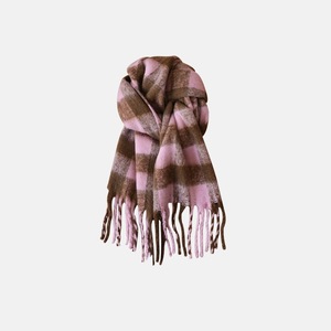 Bufanda gruesa larga a cuadros de Cachemira de gama alta para Otoño e Invierno para mujer, combina con todo, secado rápido para exteriores y uso diario - Product Image 5