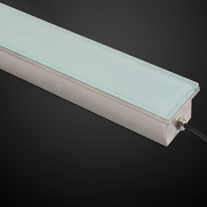 Illuminazione a <span class=keywords><strong>LED</strong></span> per Pavimenti a Striscia Lunga, IP68 AC DC, in Acciaio Inox e Vetro Temperato, per Esterni, Giardini e Sentieri - Product Image 4