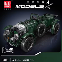 Mould King 13191, Coche de Carreras Clásico Vintage, 3918 Piezas, Juego de Bloques de Construcción Mecánicos, Kit de Modelo RC Coleccionable para Aficionados Adultos