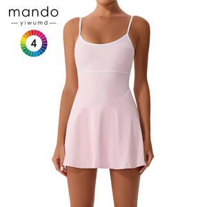Femmes avec bretelles réglables plissé une pièce Body de tennis vêtements de sport de plein air Fitness Wear combinaison respirante pour adultes - Product Image 3