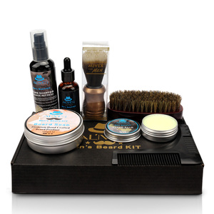 ALIVER All'ingrosso <span class=keywords><strong>Barba</strong></span> Barbarbiere set Barbiere con logo Personalizzato kit Regalo set Nero Spazzole <span class=keywords><strong>Barba</strong></span> per gli Uomini - Product Image 5