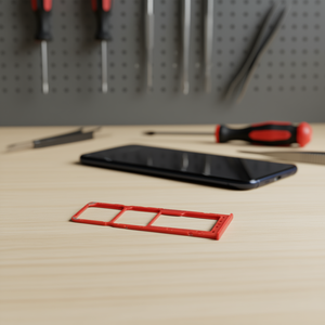 ถาดใส่ซิมการ์ดและการ์ด SD ของซัมซุงสำหรับกาแล็กซี่ A125f สีแดง - Product Image 3