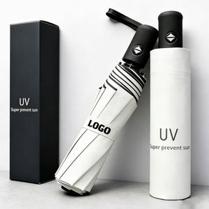 ร่มกันยูวีพิมพ์โลโก้ตามสั่ง ของขวัญธุรกิจ ราคาถูก ขายส่ง รุ่นใหม่ - Product Image 1