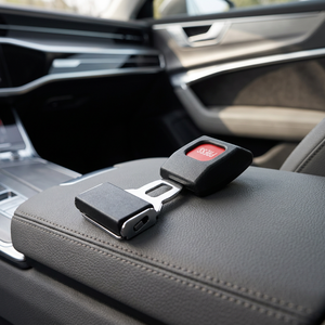 Hebilla de Cinturón de Seguridad para Automóvil, de Plástico Negro y Acero al Carbono, con Botón de Presión, Mecanismo de Liberación de Seguridad, 2/3 Puntos, Resistencia a la Tensión de 1.5 Toneladas - Product Image 1