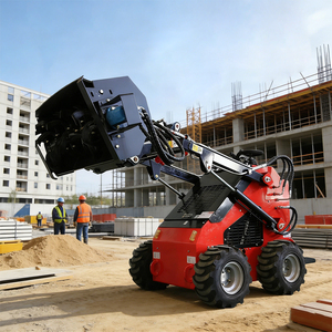 ملحق قاطع الأغصان للودر الصغير، آلة تقطيع الخشب الدوارة عالية التحمل لمهام تنسيق الحدائق والغابات وتنظيف الأشجار الشجيرية - Product Image 2