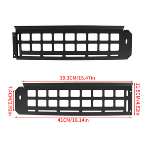 <b>Seat</b> Side Organizer Aluminum Alloy 12 Compartments Clip On Type For Ford F-150 Raptor <b>Storage</b> Divider - Product Image 4