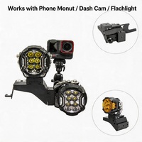 Support de fixation pour phares auxiliaires LED tout-terrain CNC, pour Toyota Hilux, montage sur montant A ou capot.