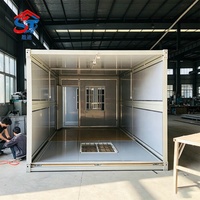 Maison conteneur préfabriquée pliable pour dortoir, logement étudiant, abri de ferme, stockage et bureau