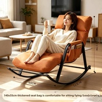 Chaise ergonomique résistante aux rayures, rembourrage épais à double couche, repose-pieds réglable sur 5 niveaux, mobilier de maison, appartement