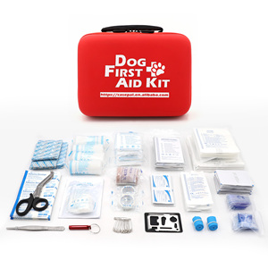 Vente en gros de trousse de premiers soins pour animaux de compagnie, personnalisée, portable, étanche, pour les voyages, pour chiens - Product Image 1