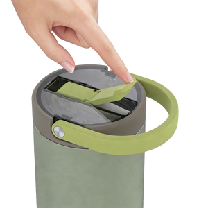 Botella de <span class=keywords><strong>agua</strong></span> aislada de 32 oz con pajita, vaso a prueba de fugas y polvo con asa, pajita de silicona de boca ancha, taza de viaje - Product Image 4