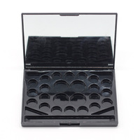 Boîtier vide pour palette de maquillage OEM d'usine avec miroir, étiquette privée, pour fards à paupières