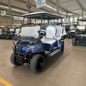 Voiturette de golf électrique 6 places à prix d'usine avec batterie 72V, vitesse 30-50 km/h, véhicule électrique à vitesse réglable pour parc, hôtel - Product Image 3