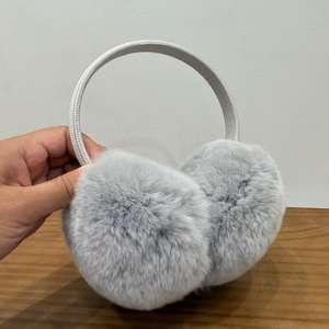 Женская повязка на голову из кроличьего меха - Product Image 1