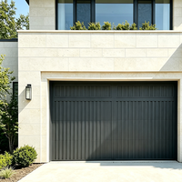 Porte sectionnelle automatique électrique moderne en alliage d'aluminium à haute vitesse avec verre trempé intégral antivol HEEHO