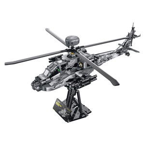 Guly 60549 Hélicoptère Militaire à Hélices, Avion <span class=keywords><strong>de</strong></span> <span class=keywords><strong>Combat</strong></span>, Modèle <span class=keywords><strong>de</strong></span> Présentation, Briques MOC, Jouets <span class=keywords><strong>de</strong></span> Construction, Cadeau DIY - Product Image 1