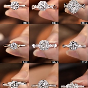 Huazhong Gem Wholesale Igi Certified 14k 18k Solid Gold Cvd HPHT Lab Grown <b>Diamond</b> <b>Rings</b> Engagement <b>Ring</b> Jewelry for Women - Product Image 3