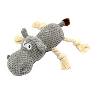 Sınır ötesi e-ticaret yeni ananas kadife Hippo mısır kadife <span class=keywords><strong>Pet</strong></span> peluş düğüm ses oyuncak - Product Image 5